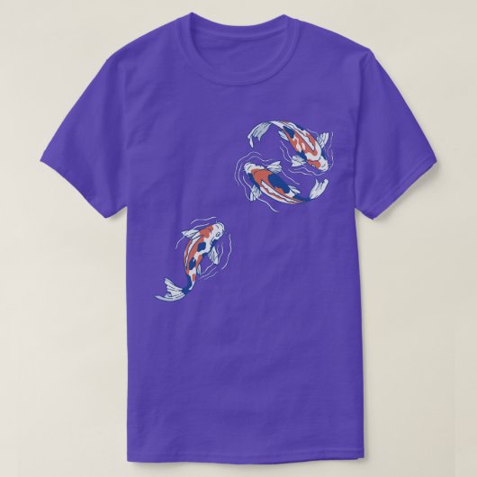 Koi Lake Traditionelles Japanisch Minimalistisch v T-Shirt (Design vorne)