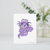 Koi Lila Postkarte (Stehend Vorderseite)