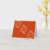 Koi Linien Karte (Gelbe Blume)