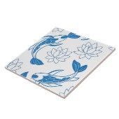 Koi Lotus Dreams Keramik Tile Fliese (Seite)
