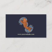 Koi (Marine-Hintergrund) Visitenkarte (Rückseite)
