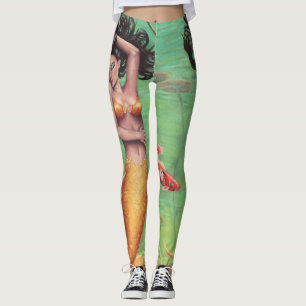 Koi Meerjungfrau ganz über Leggings