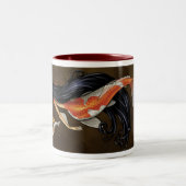 Koi Meerjungfrau-Tasse Zweifarbige Tasse (Mittel)