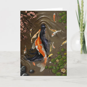 Koi Mermaid Card Karte