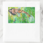 Koi mermaid Lily von Renee Lavoie Rechteckiger Aufkleber (Tasche)