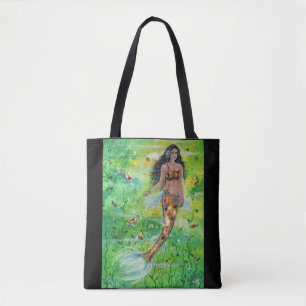 Koi mermaid Lily von Renee Lavoie Tasche
