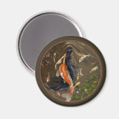Koi Mermaid Magnet (Vorderseite/Rückseite)
