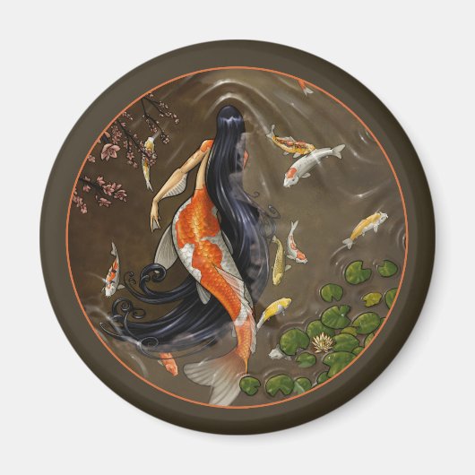 Koi Mermaid Magnet (Vorne)