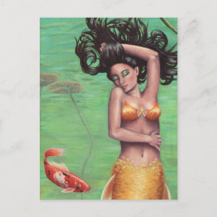 Koi Mermaid - Postcard Postkarte