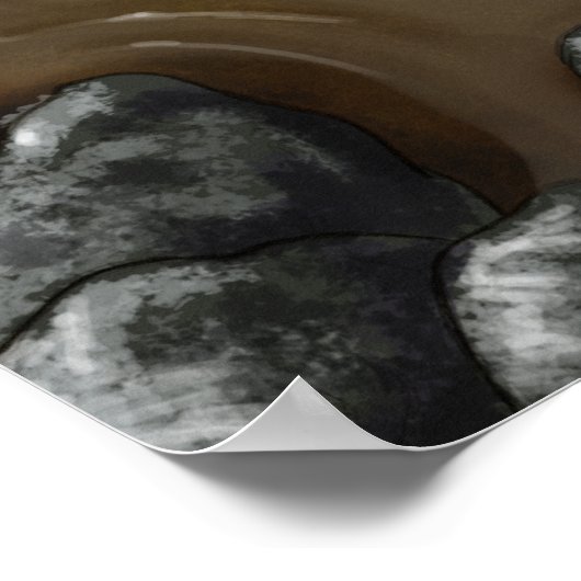 Koi Mermaid Print Poster (Ecke)