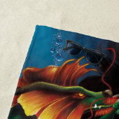 Koi Mermaid und Dragon Strandtuch (Beispiel)
