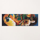 Koi Mermaid und Dragon Yogamatte (Vorderseite (Horizontal))