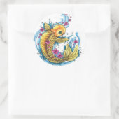 Koi mit Cherry Blossoms Stickers (Tasche)