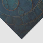 Koi mit Golden Wirbel Decoupage Seidenpapier (Detail)