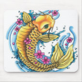 Koi mit Kirschblüten-Mausunterlage Mousepad (Vorne)