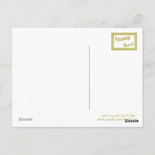 Koi mit Pearl Planets Fantasy Wedcard Postkarte (Rückseite)