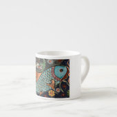 Koi Mosaic Espressotasse (Vorderseite Rechts)