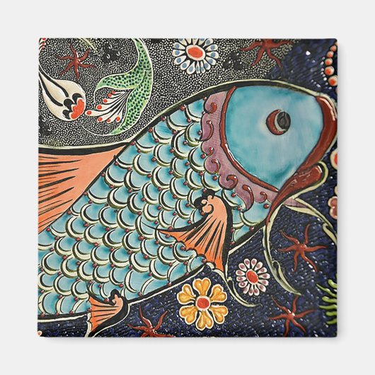 Koi Mosaic Magnet (Vorne)