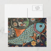 Koi Mosaic Postcard Postkarte (Vorne/Hinten)