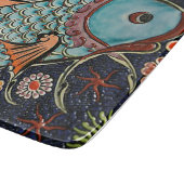 Koi Mosaic Schneidebrett (Ecke)