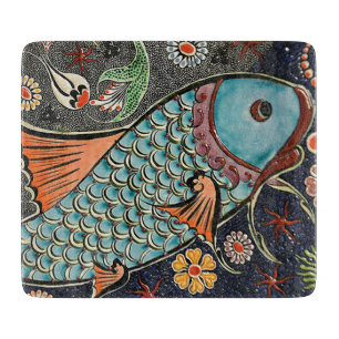 Koi Mosaic Schneidebrett