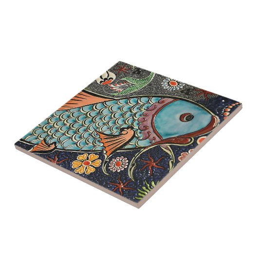 Koi Mosaik Fliese (Seite)