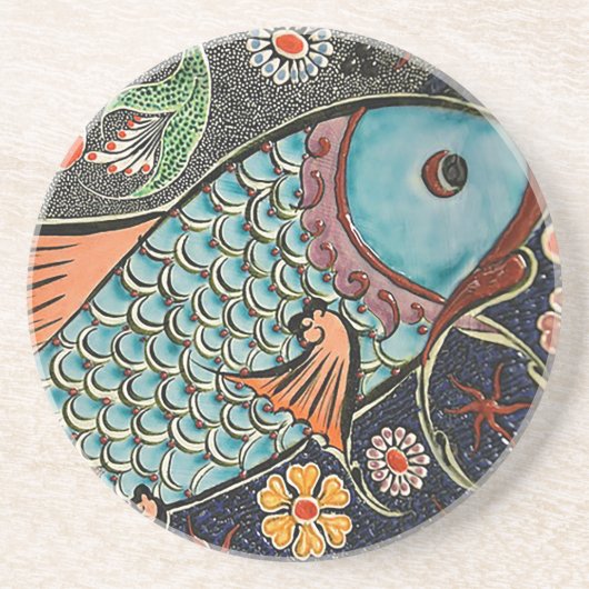 Koi Mosaik Untersetzer (Vorne)
