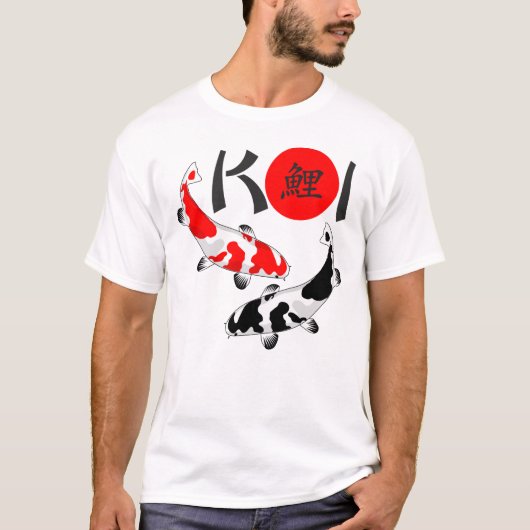 KOI - Nishikigoi Bekko Schwarz 1 T - Shirt (Vorderseite)