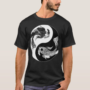 Koi Nishikigoi Fisch Koi Carp Japan Ying Yin Yang T-Shirt