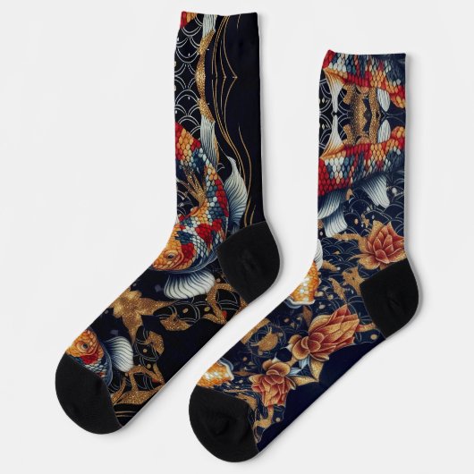 Koi Orange Sox Socken (Linkes Detail)