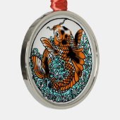 Koi Ornament Hand zeichnen digital farbig (Rechts)