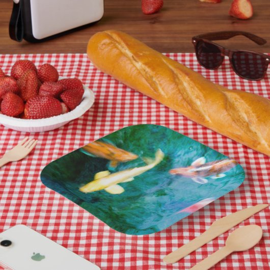 Koi-Papierteller Pappteller (Picknick)