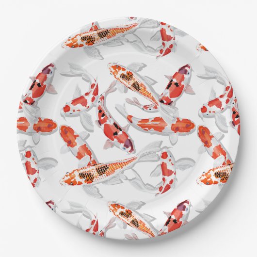 Koi Pappteller (Vorderseite)