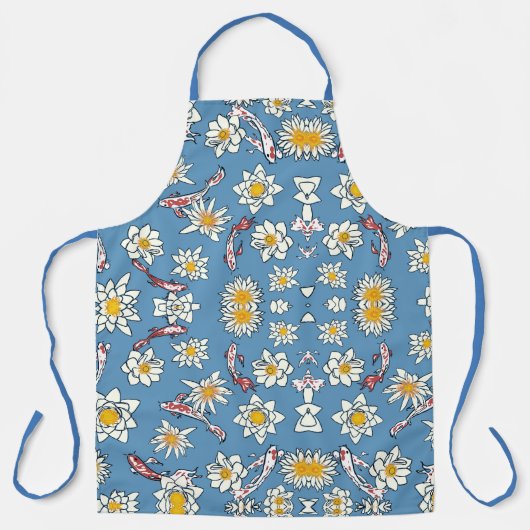 koi-pattern-japanese-background schürze (Vorderseite)