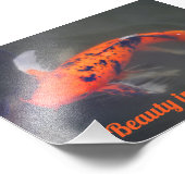 Koi, Pez Carpa Fotodruck (Ecke)
