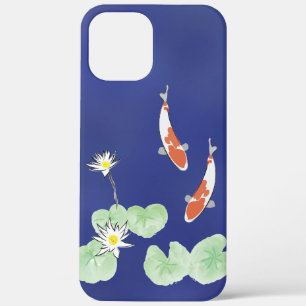 Koi Pond Blue iPhone 12 Pro Max Fall Case-Mate iPhone Hülle