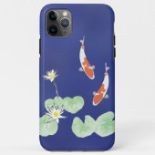 Koi Pond Blue iPhone Tough Case (Rückseite)