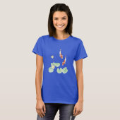 Koi Pond Blue Women's Basic Tshirt (Vorne ganz)