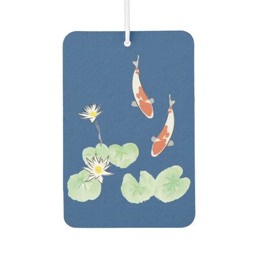 Koi Pond Car Air Freshener Autolufterfrischer (Vorderseite)