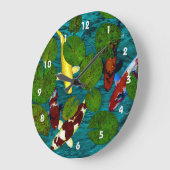 KOI POND Clock Große Wanduhr (Winkel)