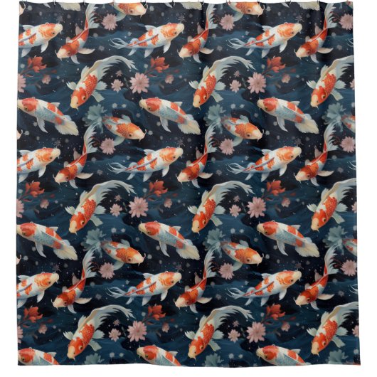Koi Pond Duschvorhang (Vorderseite)
