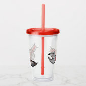 Koi Pond Fish Artwork Acryltrinkbecher (Rechts)