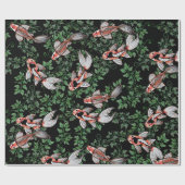Koi Pond Fish Artwork Geschenkpapier (Flach)