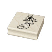 Koi Pond Fish Artwork Gummistempel (Stempel)