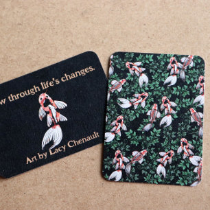 Koi Pond Fish Artwork Mitteilungskarte