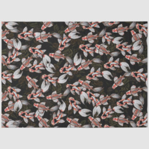 Koi Pond Fish Artwork Seidenpapier