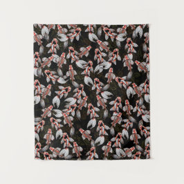 Koi Pond Fish Artwork Wandteppich