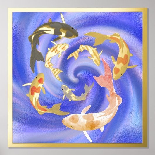 Koi Pond Foliendrucke (Vorderseite)