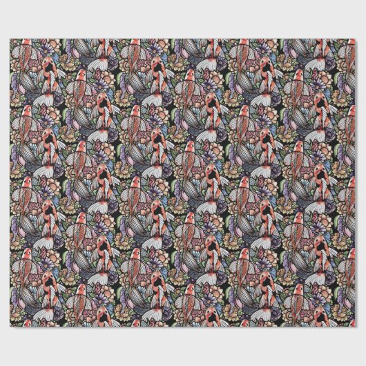 Koi Pond Geschenkpapier (Flach)