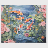Koi Pond Geschenkpapier (Flach)